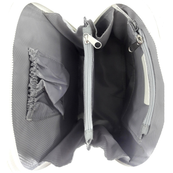 Vani White Leatherette Mini Backpack - Picture 3 of 3